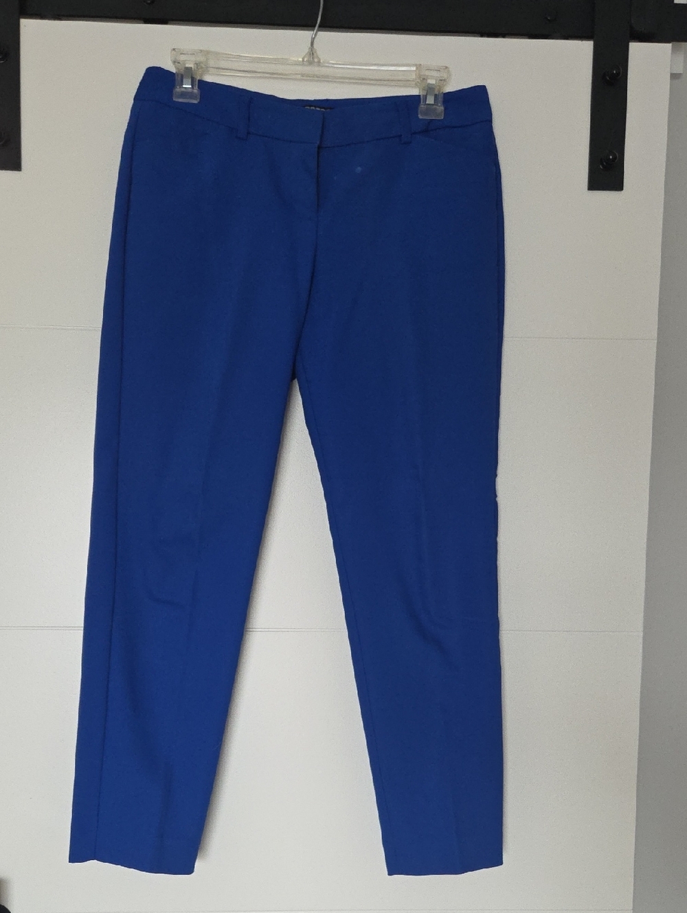 Express Women's Straight Leg Dress Pants in Bright Blue